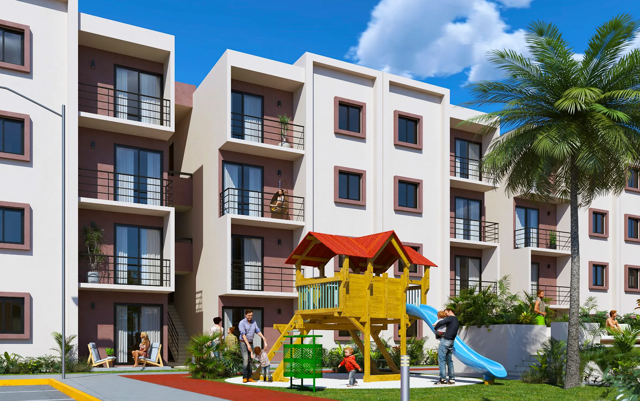 Área de juegos infantiles - Ombu Apartments Cancún