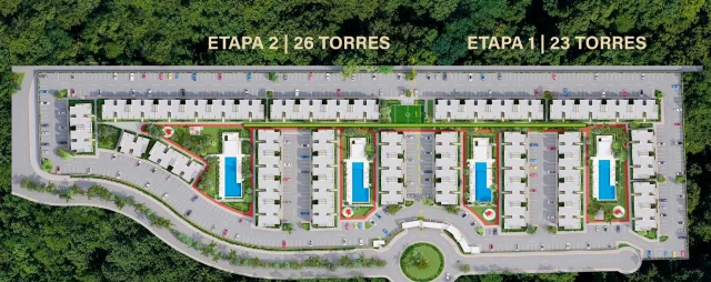 Plan Maestro de OMBÚ Apartments en Cancún